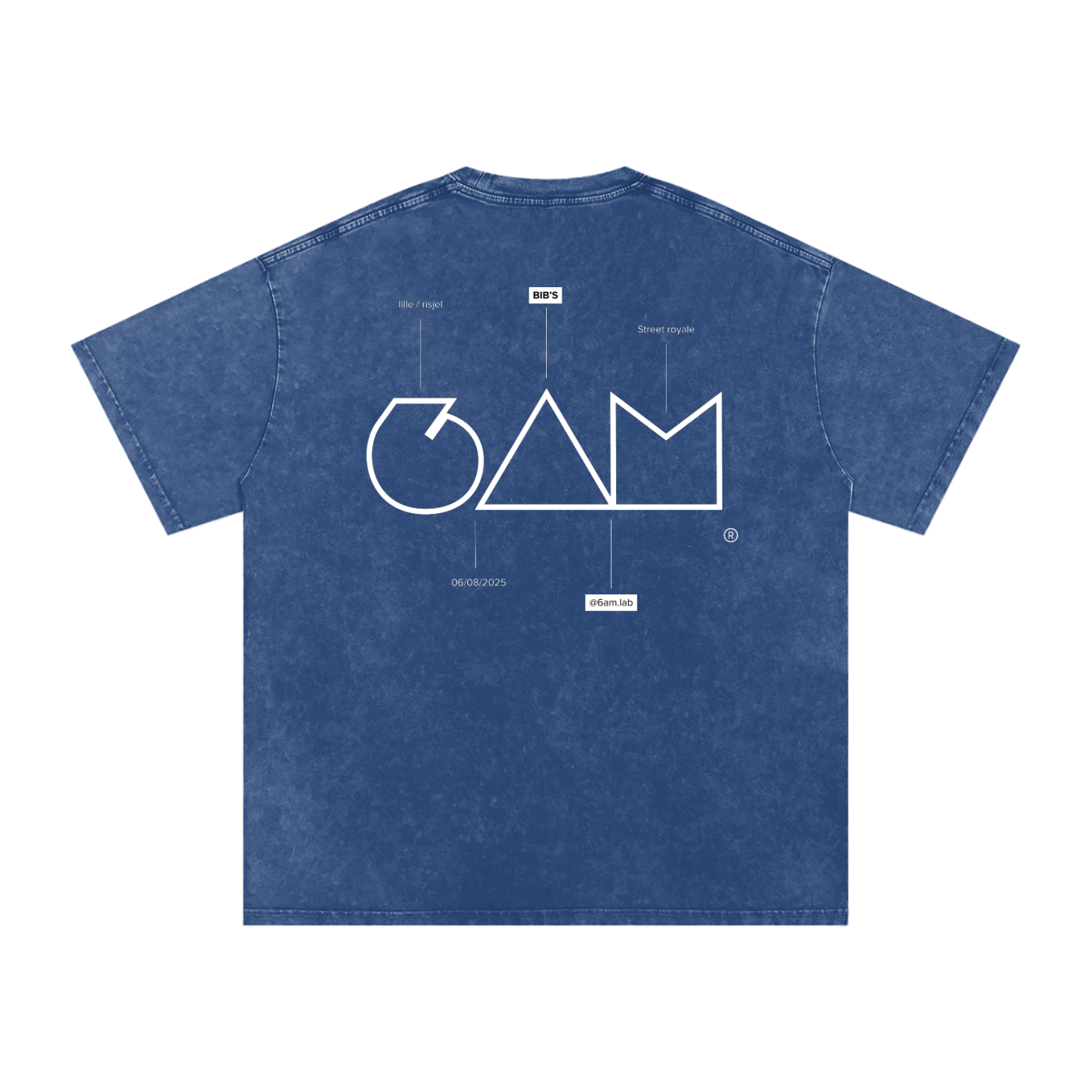 Acid Wash 6AM x Bib's T-Shirt