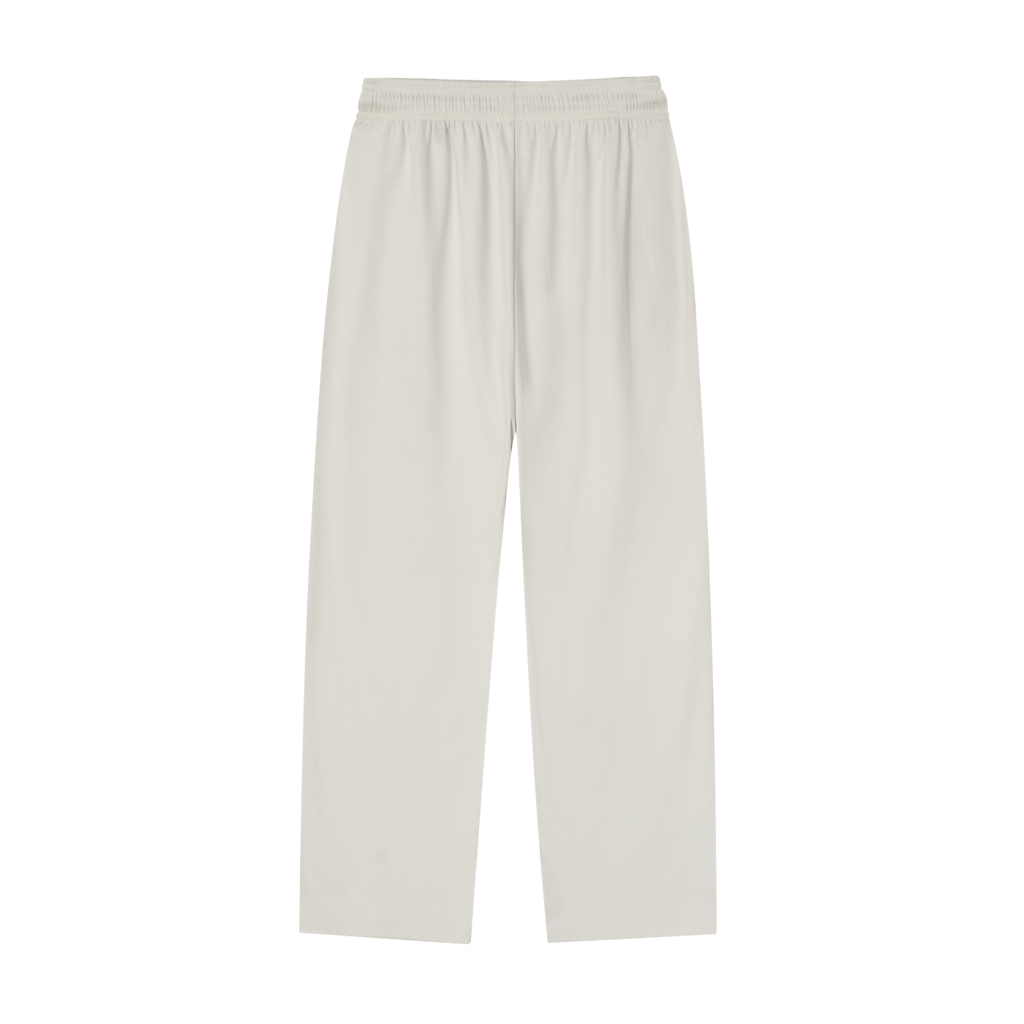 Dos du pantalon de sport technique beige sable 6AM, coupe athlétique, tissu quick-dry, doublure en mesh respirant.