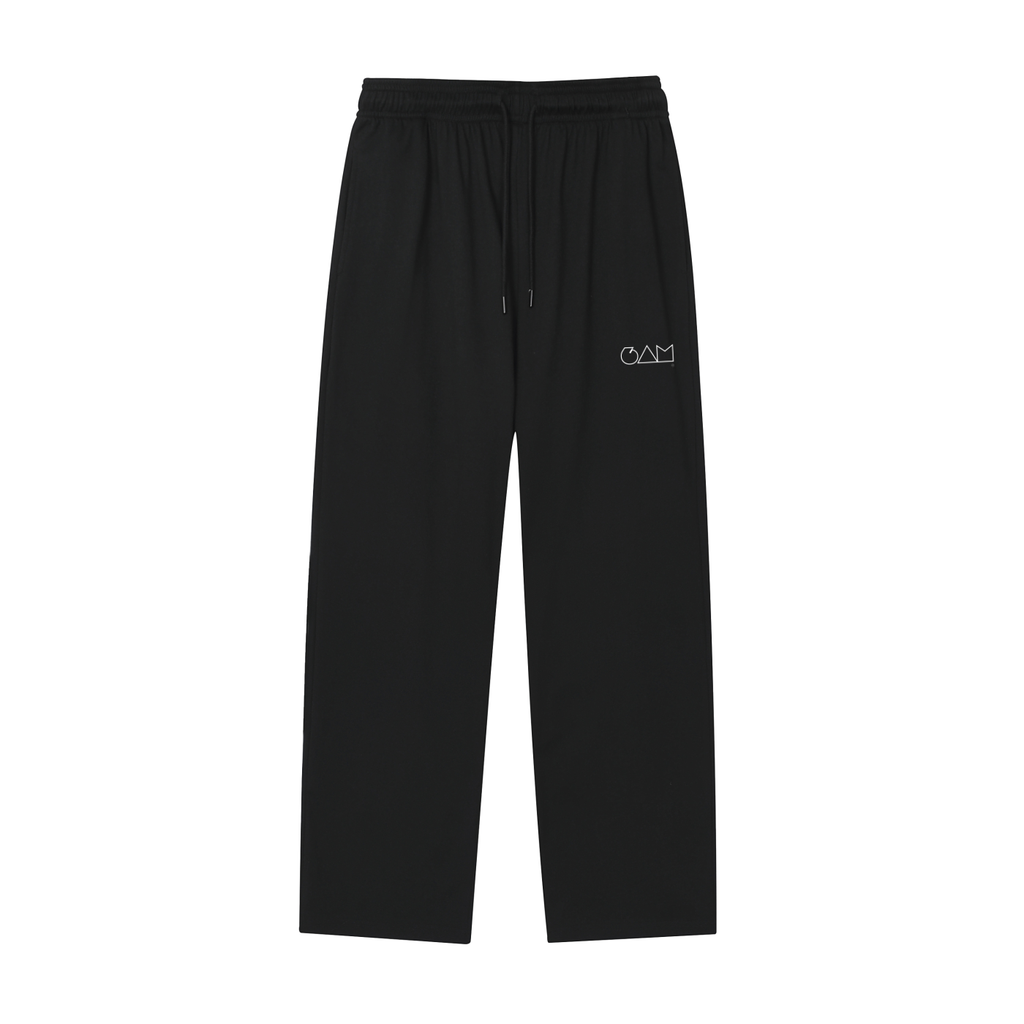  Pantalon de sport technique noir 6AM, coupe athlétique, tissu à séchage rapide, doublure en mesh respirant